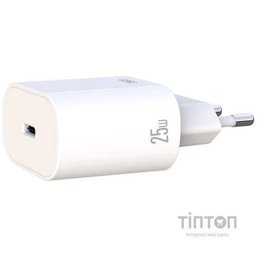 Мережевий зардний пристрій XO L91 - 25W PD Single port USB-C White
