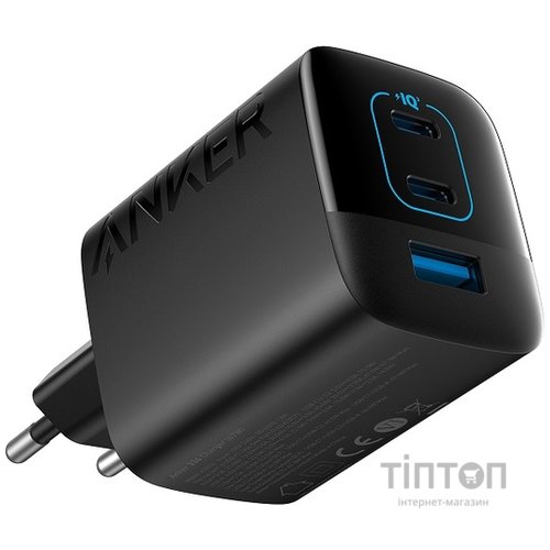 Мережевий зарядний пристрій Anker PowerPort 336 - 67W 2xPD & 1xPIQ PPS Black