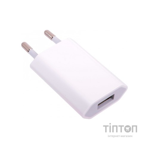 Мережевий зарядний пристрій copy 1 порт USB 1.0V СЗУ White