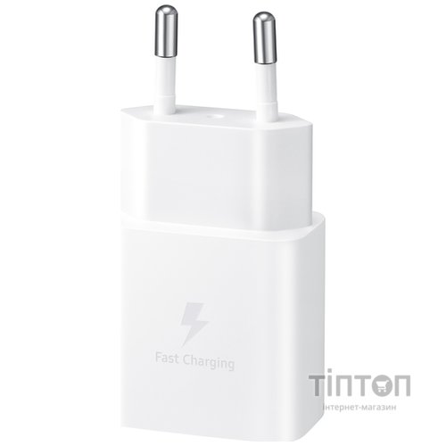 Зарядний пристрій Samsung USB-С 15W White + Cable USB-C 1m (EP-T1510XWEGEU)