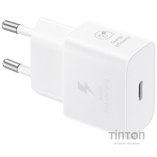 Зарядний пристрій Samsung 25W Power Adapter (w C to C Cable) White (EP-T2510XWEGEU)