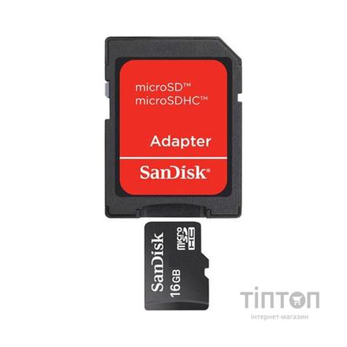 MicroSD SanDisk 16Gb class4 з адаптером