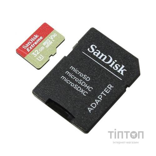 MicroSD SanDisk 32GB V30 A1 UHS-I U3 R100/W60MB/s 4K Extreme Action SD