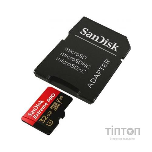 MicroSD SanDisk 32GB V30 A1 UHS-I U3 R100/W90MB/s 4K Extreme Pro SD