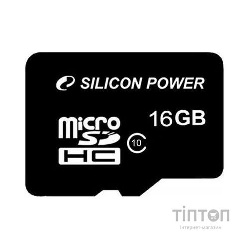 MicroSD Silicon Power MicroSD 16Gb class 10 з адаптером