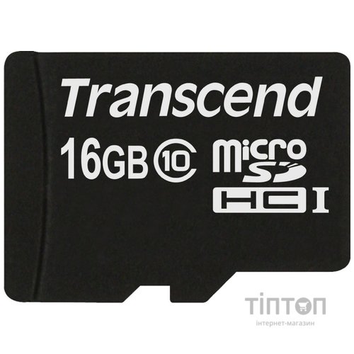 MicroSD Transcend 16Gb class 10 + SD адаптер