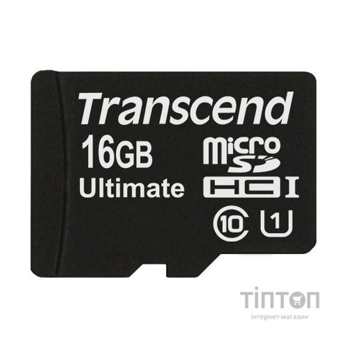 MicroSD Transcend 16Gb class 10 + SD адаптер