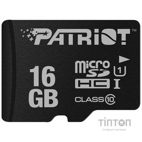 Карта пам'яті Patriot 16GB microSDHC class 10 UHS-I LX (PSF16GMDC10)