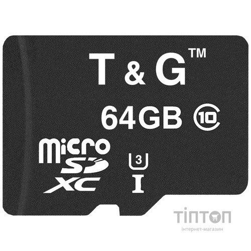 MicroSDHC  64GB UHS-I U3 Class 10 T&G (TG-64GBSDU3CL10-00)