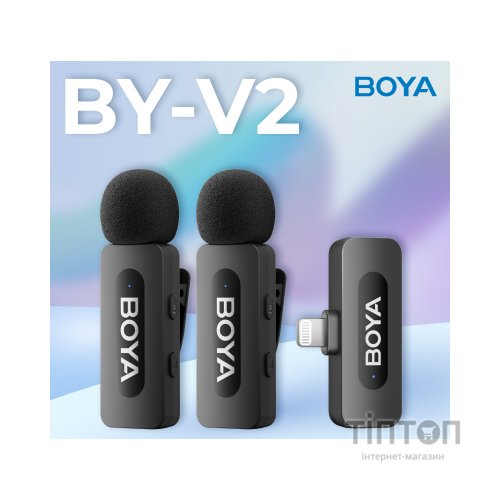Мікрофон Boya BY-V2 Lightning Black (BY-V2)