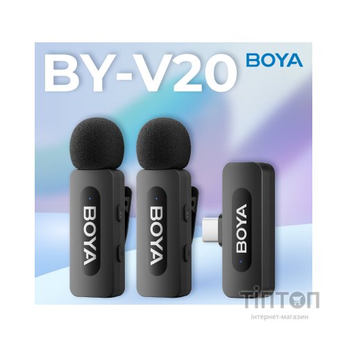 Мікрофон Boya BY-V20 Type-C Black (BY-V20)