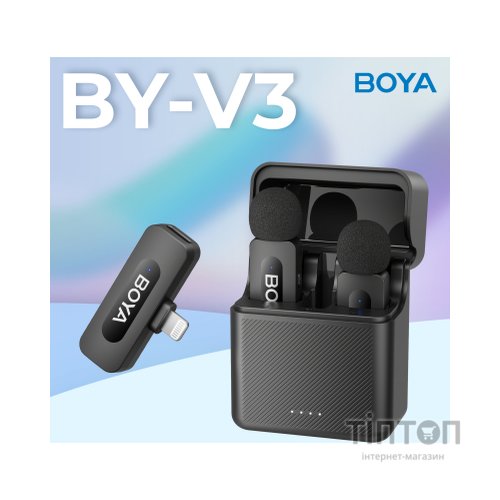Мікрофон Boya BY-V3 Lightning Black (BY-V3)