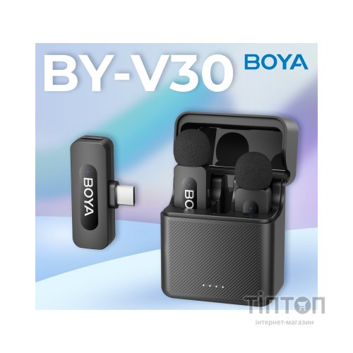 Мікрофон Boya BY-V30 Type-C Black (BY-V30)