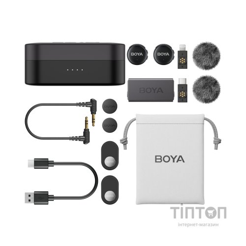 Мікрофон Boya LINK 3-01 Type-C/TRS/Lightning Black (LINK 3-01)