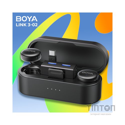 Мікрофон Boya LINK 3-02 Type-C/TRS Black (LINK 3-02)