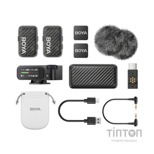 Мікрофон Boya MIC 2-02 Type-C/TRS Black (MIC 2-02)