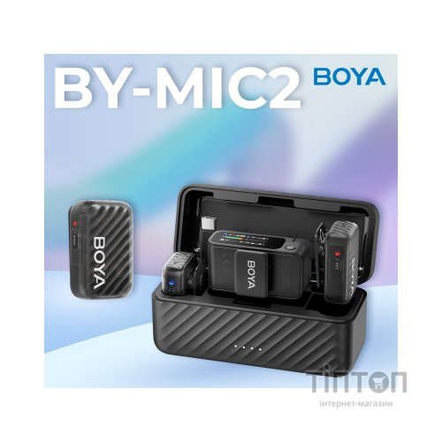Мікрофон Boya MIC 2-02 Type-C/TRS Black (MIC 2-02)