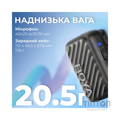 Мікрофон Boya MIC 2-02 Type-C/TRS Black (MIC 2-02)