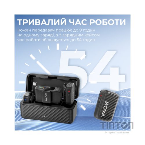 Мікрофон Boya MIC 2-02 Type-C/TRS Black (MIC 2-02)
