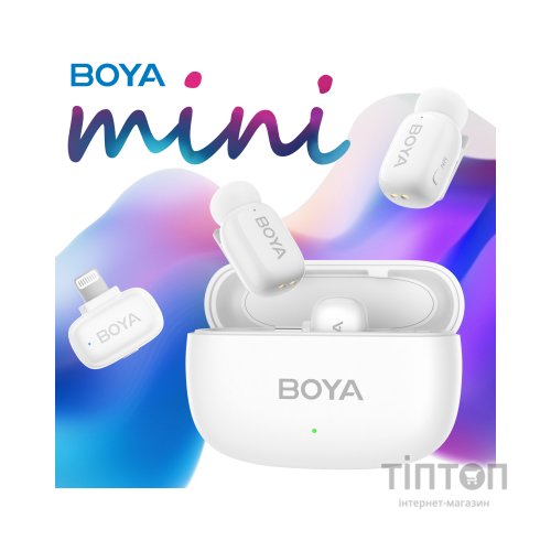 Мікрофон Boya mini-13 Type-C/Lightning White (mini-13)