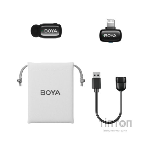 Мікрофон Boya mini-16 Lightning Black (mini-16)