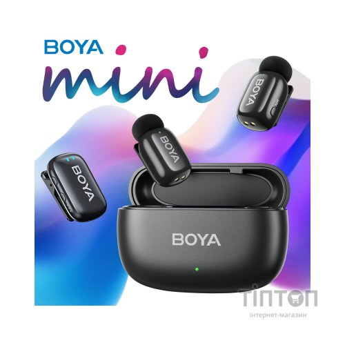 Мікрофон Boya mini-18 3,5 мм/TRS/Type-C Black (mini-18)