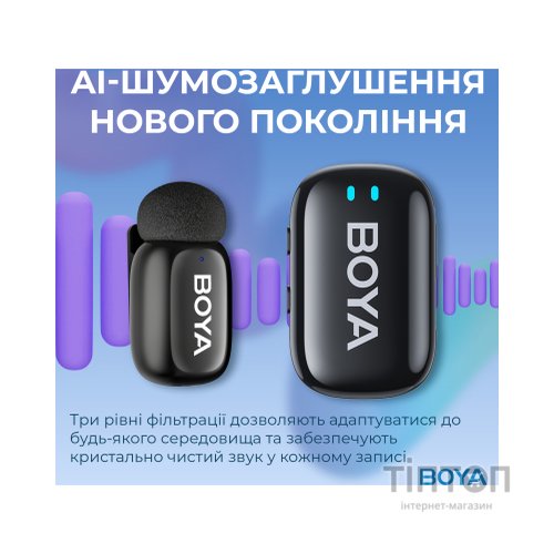 Мікрофон Boya mini-18 3,5 мм/TRS/Type-C Black (mini-18)
