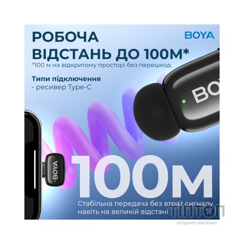Мікрофон Boya mini-23 Type-C Black (mini-23)