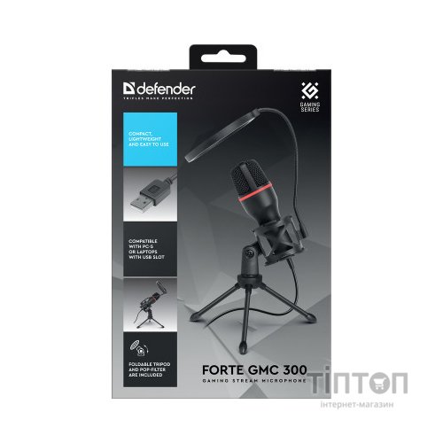 Мікрофон Defender Forte GMC 300 USB 1.5 м (64631)