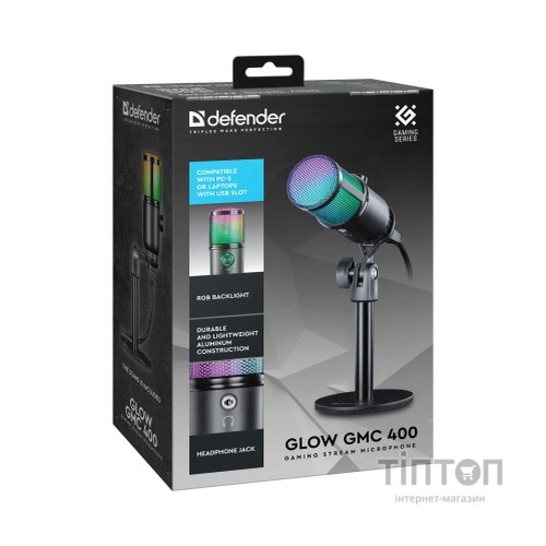Мікрофон Defender Glow GMC 400 USB RGB (64640)