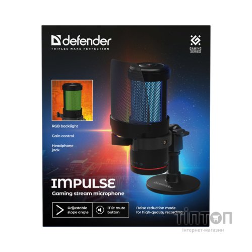 Мікрофон Defender Impulse GMC 400 USB Black (64240)