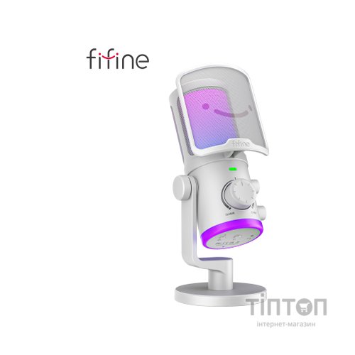 Мікрофон Fifine AM6W USB White (AM6W)