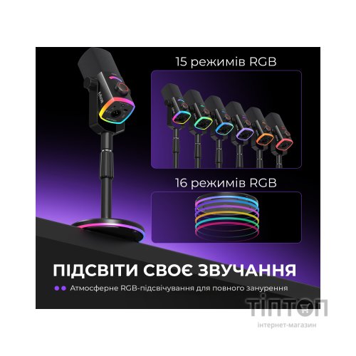Мікрофон Fifine AM8PROS XLR/USB Black (AM8PROS)