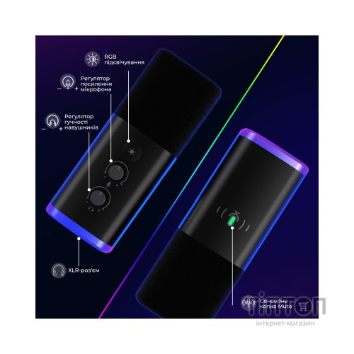 Мікрофон Fifine AM8T USB Black (AM8T)
