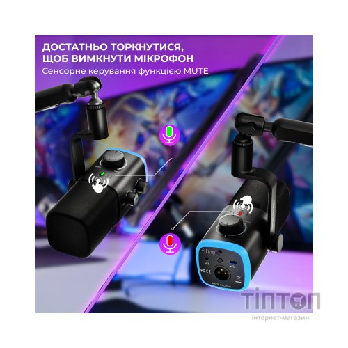 Мікрофон Fifine AM9 USB Black (AM9)