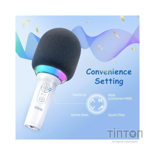 Мікрофон Fifine E2W Wireless White (E2W)