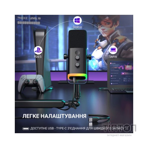 Мікрофон Fifine TAM8 USB Black (TAM8)
