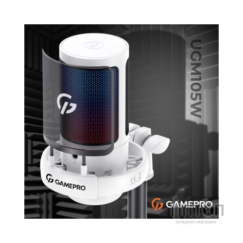 Мікрофон GamePro UGM105W White (UGM105W)