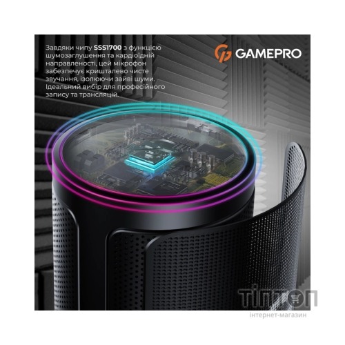 Мікрофон GamePro UGM145B Black (UGM145B)
