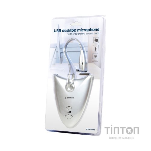 Мікрофон Gembird MIC-DU-01 Silver (MIC-DU-01)