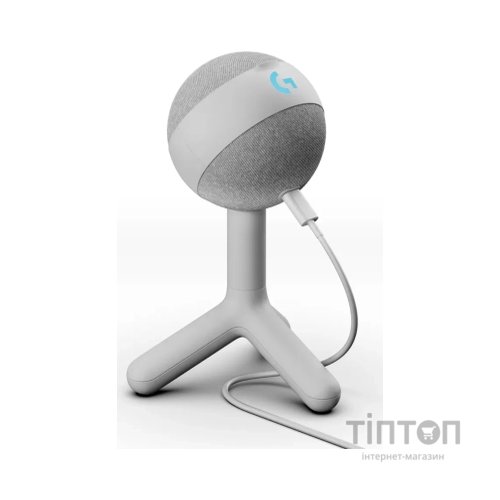 Мікрофон Logitech G Yeti Orb RGB Gaming Mic with Lightsync Off-White (988-000558)