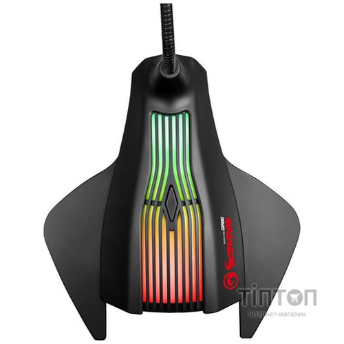 Мікрофон Marvo MIC-01 Multi-LED USB Black (MIC-01)