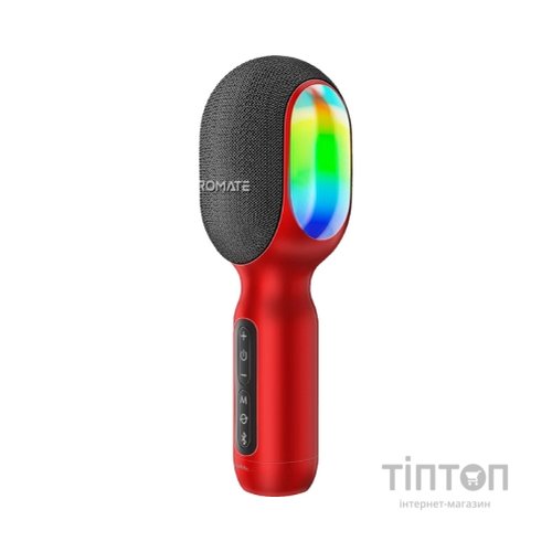 Мікрофон Promate VocalMic Bluetooth 2 x AUX LED Red (vocalmic.red)