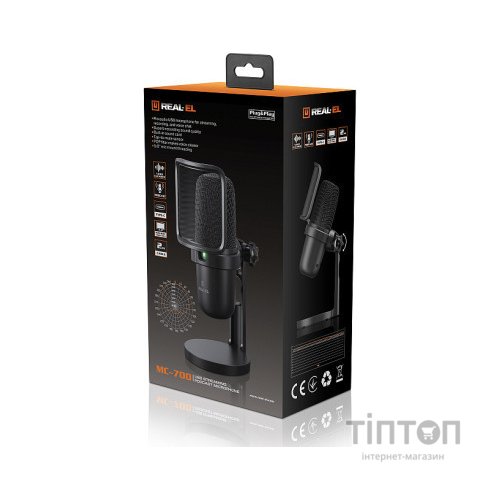 Мікрофон REAL-EL MC-700 Black