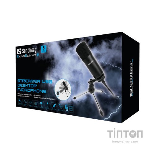 Мікрофон Sandberg Desk Microphone USB (126-09)