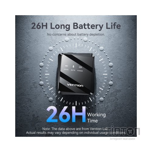 Мікрофон Vention USB-C 2-Pack Wireless Lavalier Black (NCBB0)