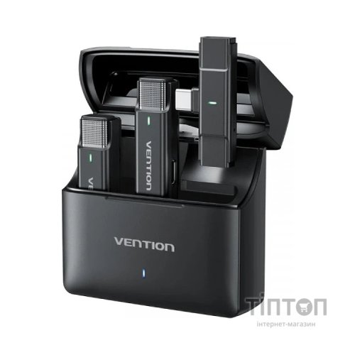 Мікрофон Vention USB-C 2-Pack Wireless Lavalier with Charging Case (NCAB0)