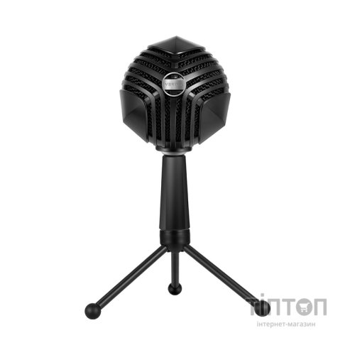 Мікрофон Vertux Sphere LED USB Black (sphere.black)
