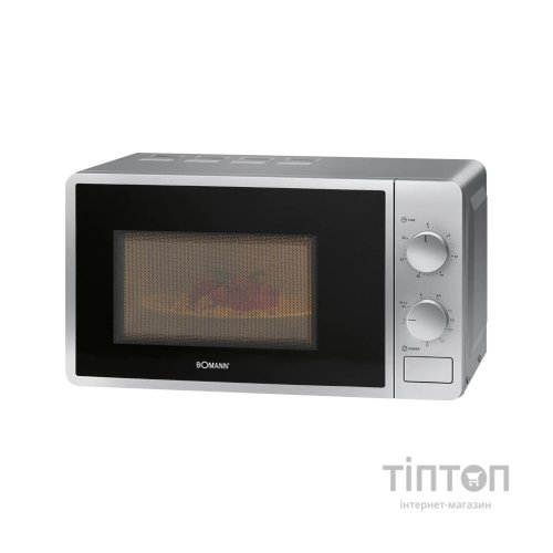 Мікрохвильова піч Bomann MWG 6015 CB silver (MWG6015CB silver)