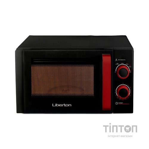 Мікрохвильова піч Liberton LMW-2082M black red